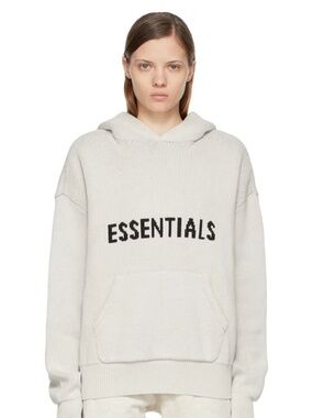 Fear of God Essentials Premium Knit Hoodie (Off-White)